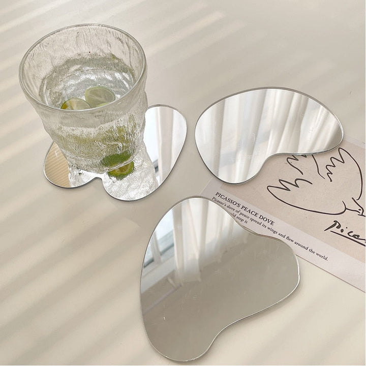 Lisslune | Nordic Irregular Mirror Drink Coaster