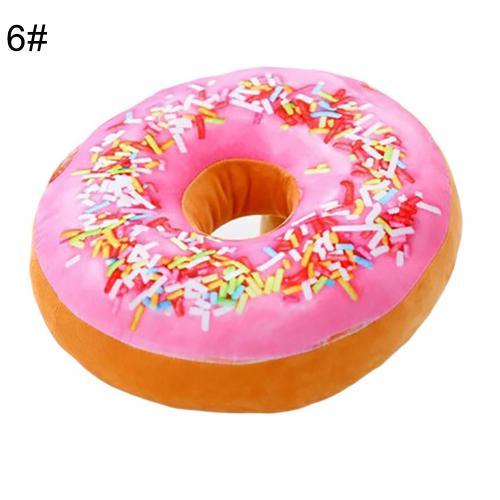 Lisslune | Delightful 12-piece 3D donut plush cushion collection for cozy comfort