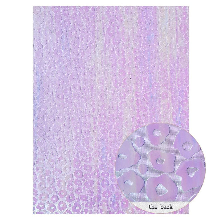 Lisslune | Sparkling Violet Synthetic Leather Fabric - A Must-Have for Sparkling DIY Projects
