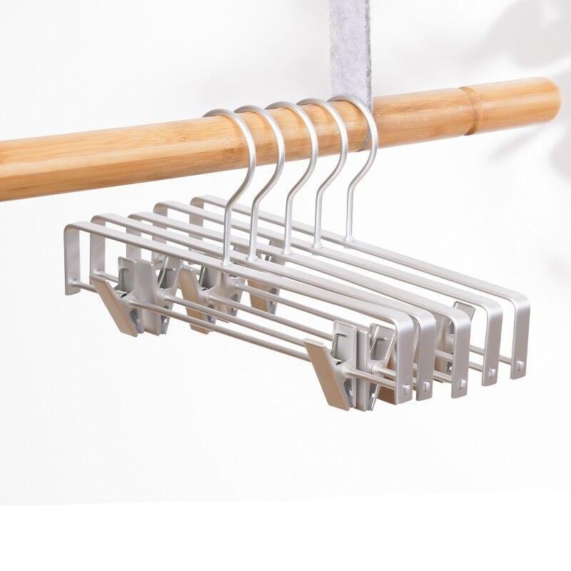 Lisslune | Premium Non-Slip Trouser Hanger Collection - 5 Pack in Sturdy Metal & Aluminum Alloy
