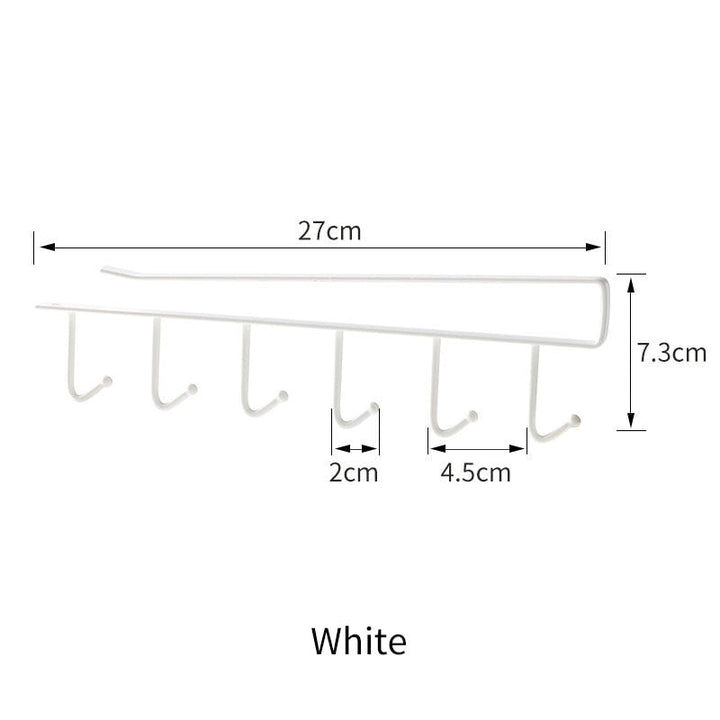 Lisslune | Kitchen Under Cabinet Organizer Hook Rack