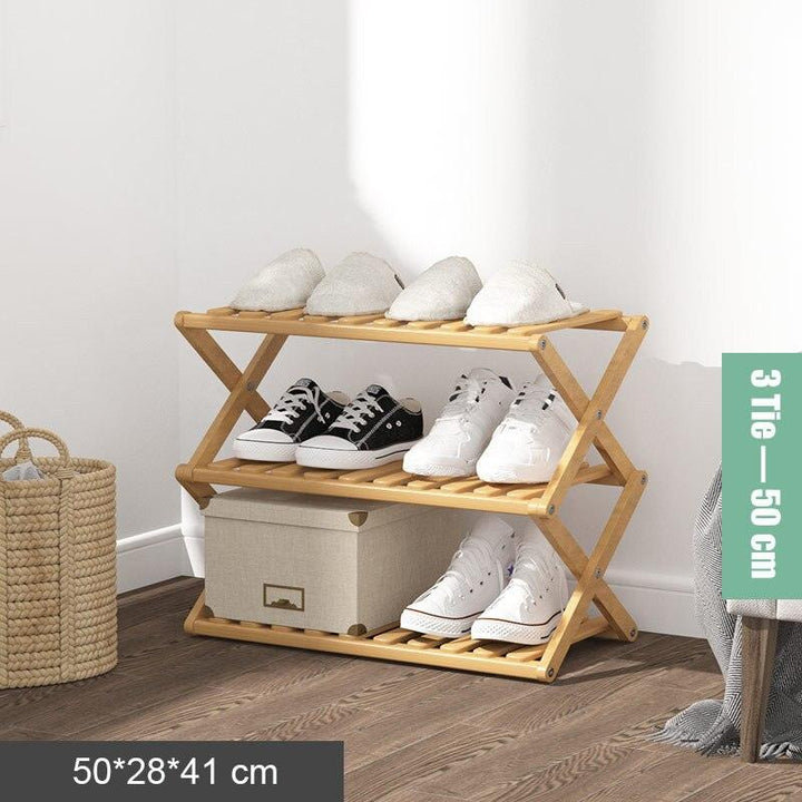 Lisslune | Elegant Bamboo Shoes Display and Storage Shelf
