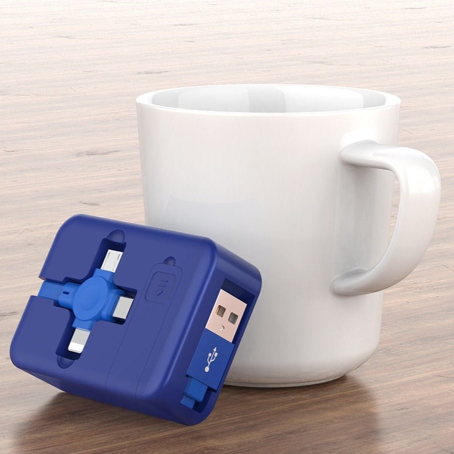 Lisslune | 3 in 1 USB charging cable roll Type-C Lighting Micro USB