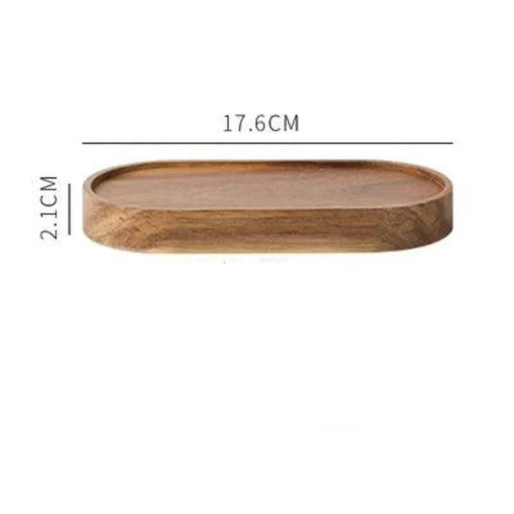 Lisslune | Vintage Japanese Ceramic Spice Storage Set with Acacia Wood Tray
