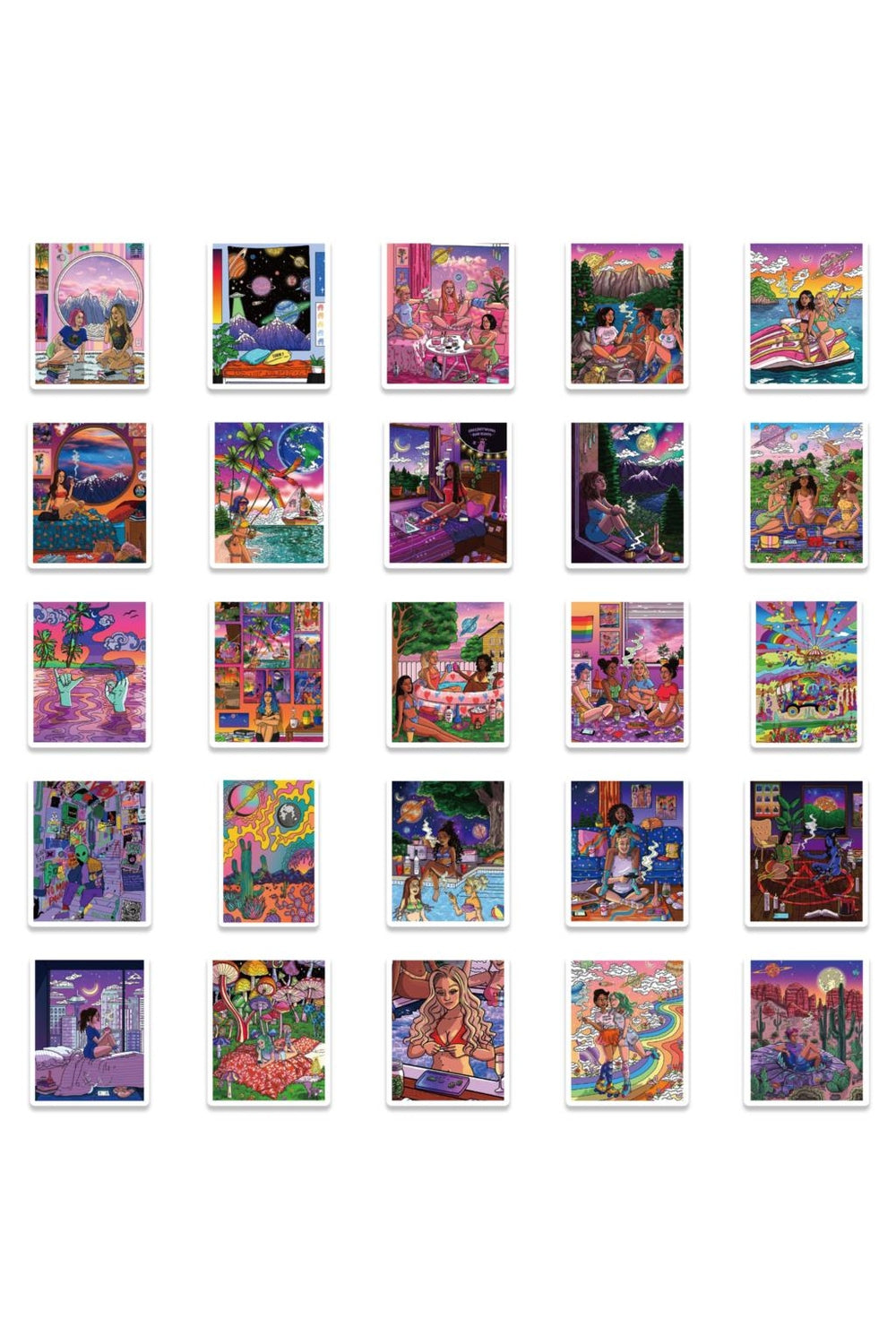Lisslune | Vibes Trippy Girls Sticker