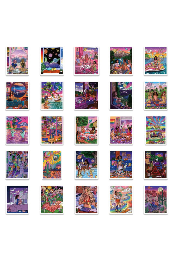 Lisslune | Vibes Trippy Girls Sticker