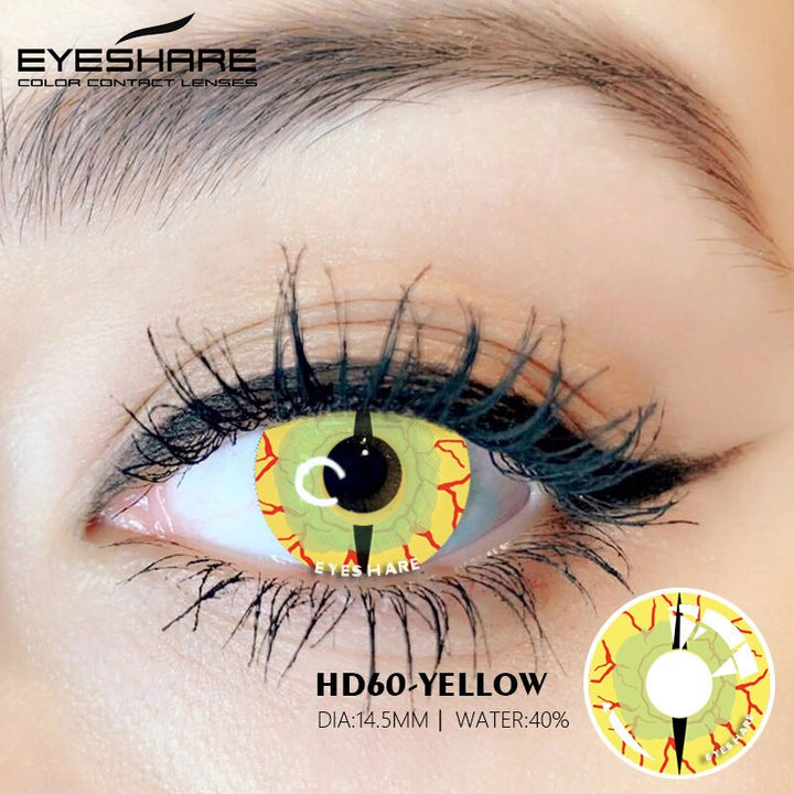 Rynx Cosplay HD60 Yellow 14.5mm 1 Pair | 1 Year