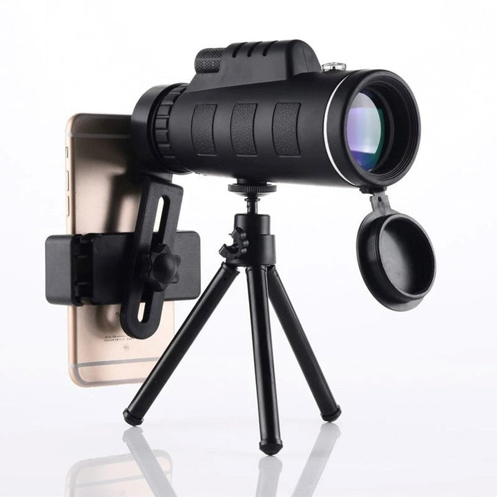 Lisslune | Starscope HD Monocular – High-Powered Waterproof Telescope with Smartphone Holder & Tripod