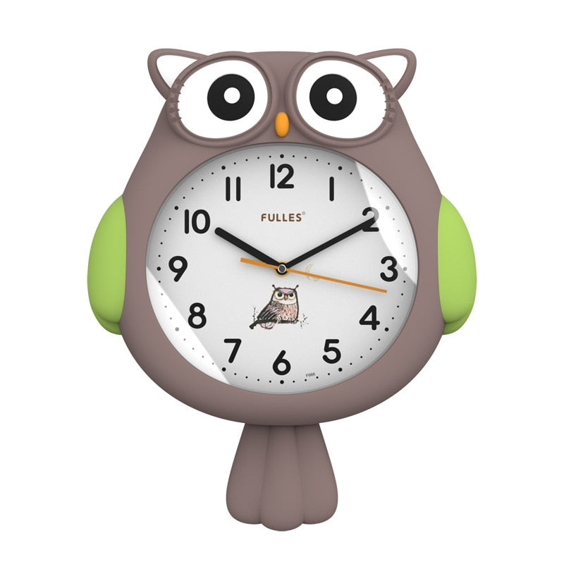 Lisslune | Cute Midnight Owl Wall Clock