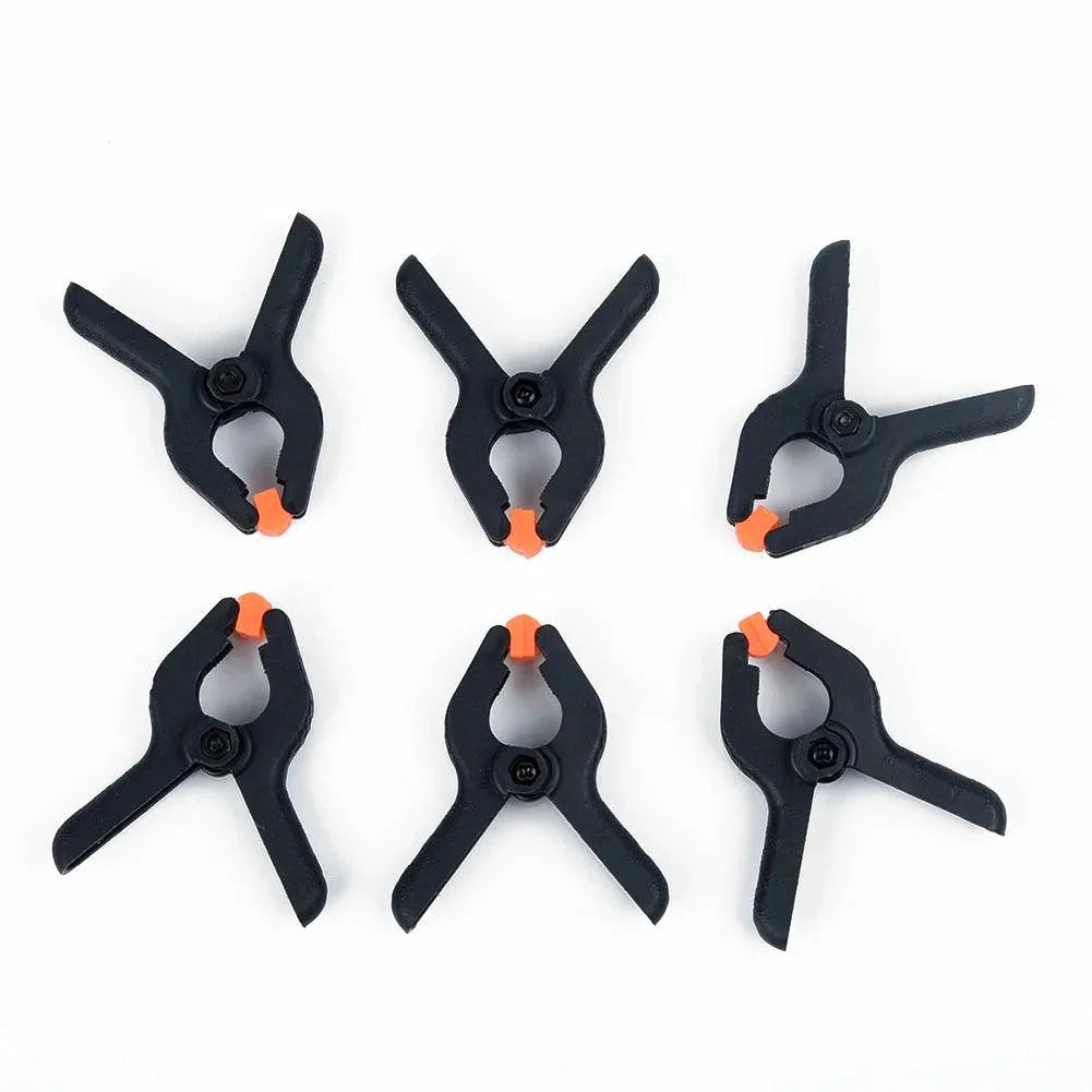 Lisslune | Sustainable 6-piece plastic clamp set with spring for woodworking and DIY tasks