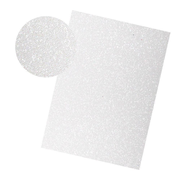 Lisslune | Iridescent Rainbow Glitter Synthetic Leather Leaves for Elegant DIY Masterpieces