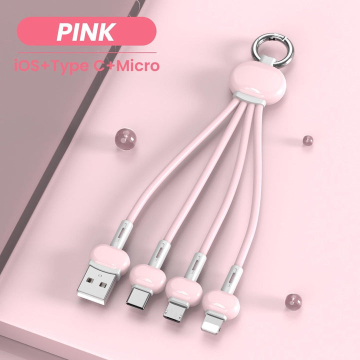 Lisslune | Compact Keychain USB Charger for iPhone and Xiaomi Redmi - Ultimate Travel Charging Solution