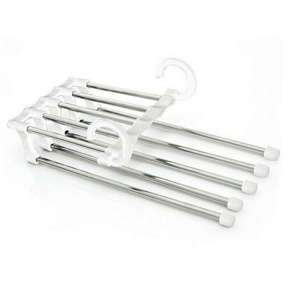 Lisslune | Rotatable Stainless Steel 5-Layer Wardrobe Clothes Organizer