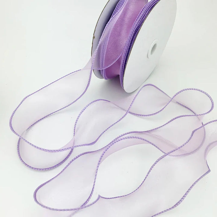 Rynx | 60mm Wave Silk Gauze Ribbon for Hair Ornaments Gift Wrapping Decorative Laces