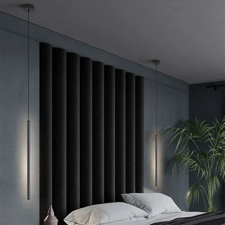 Lisslune | Nordic LED Pendant Light: Minimalist design with creative lines, perfect for the bedroom, dining area