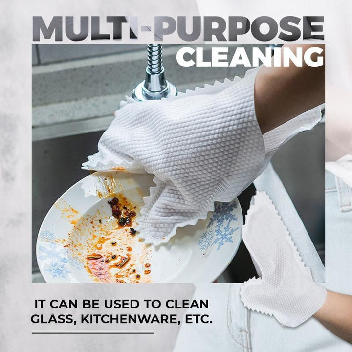 Lisslune | 10Pcs Reusable Microfiber Dust Cleaning Gloves