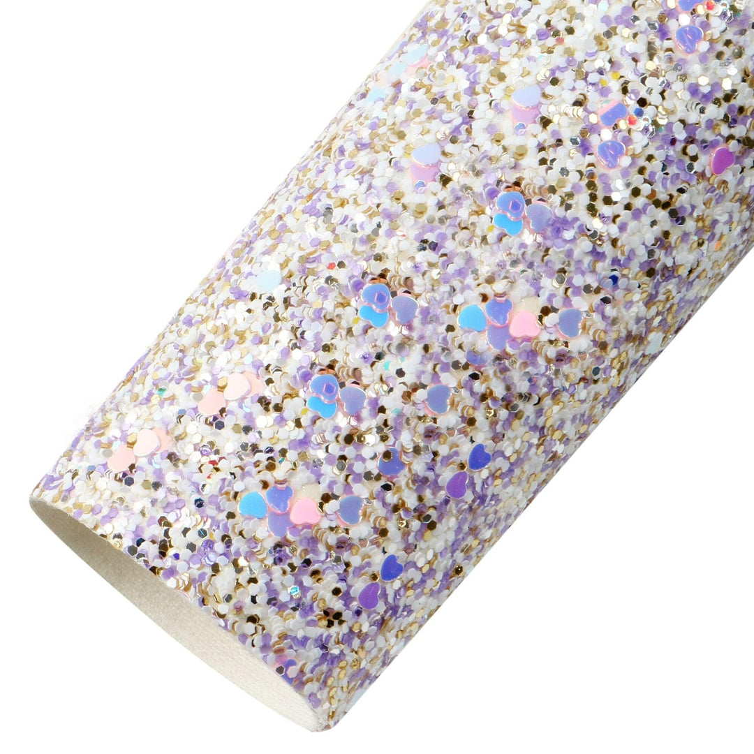 Lisslune | Shimmering Chunky Glitter Vinyl Craft Sheets - Ultimate Crafting Fun