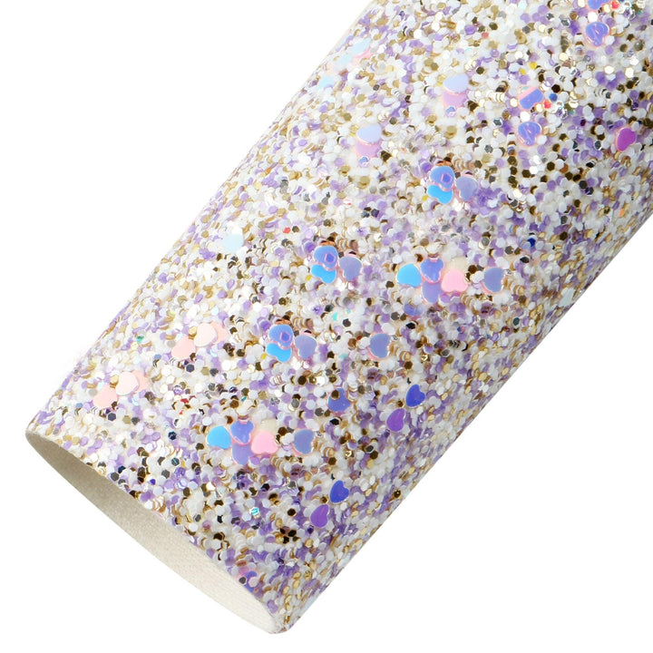 Lisslune | Shimmering Chunky Glitter Vinyl Craft Sheets - Ultimate Crafting Fun