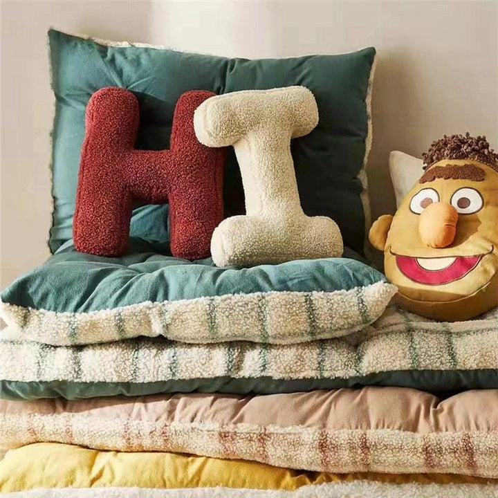 Lisslune | PlushLetter Pillow - Soft Letter Pillow for Bedroom and Children's Room