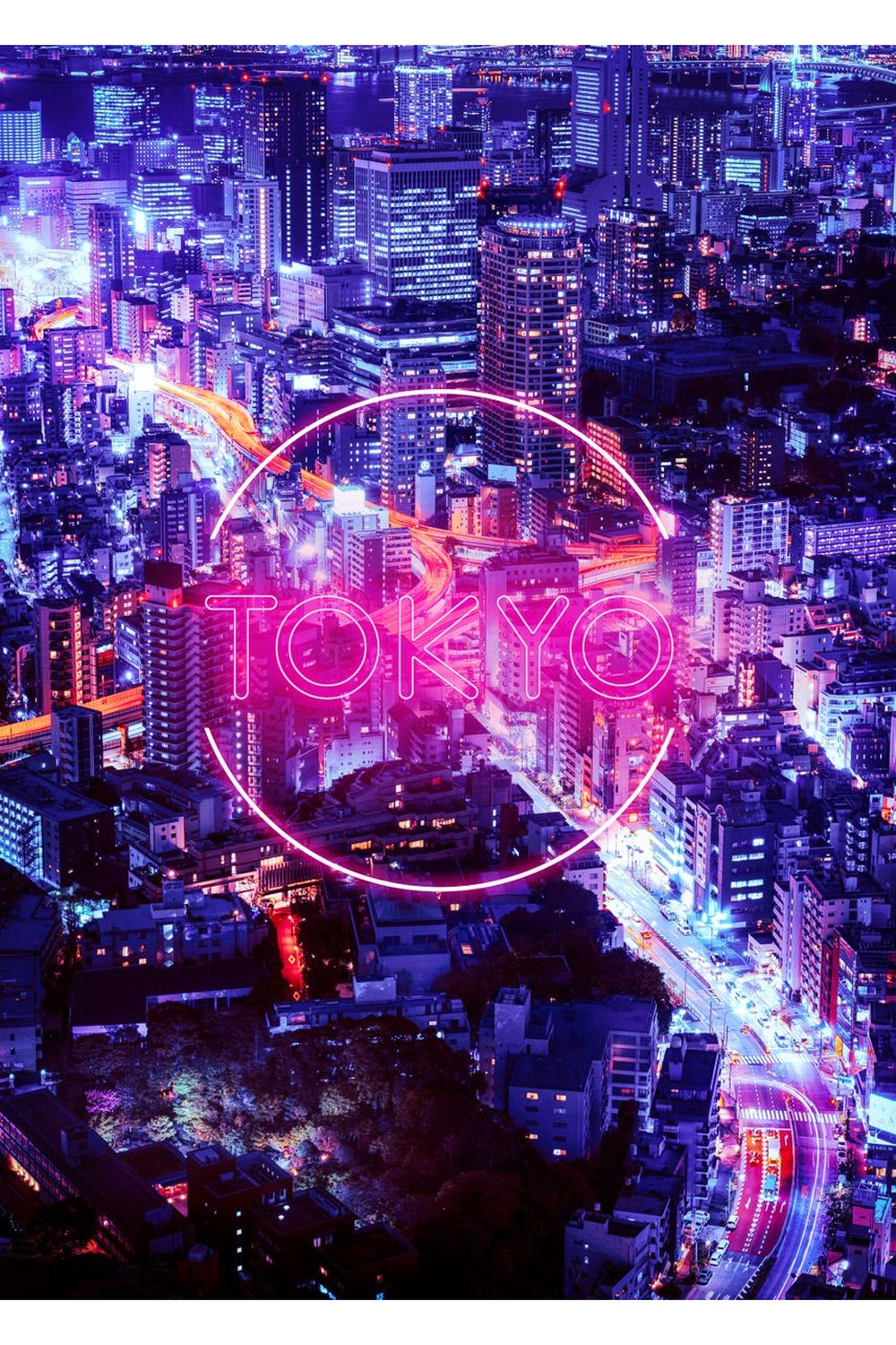 Lisslune | Neon Lights Poster
