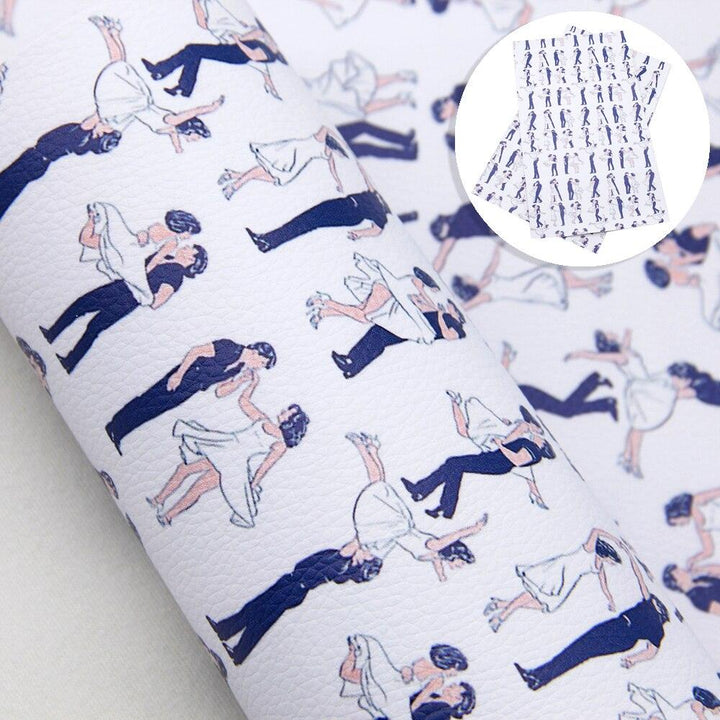 Lisslune | Blooming Elegance: Premium Floral Synthetic Leather for Inspired DIY Creations