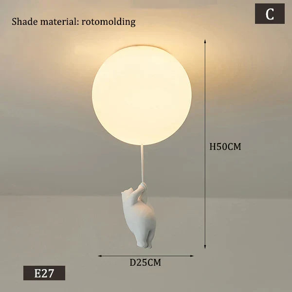 Lisslune | Hanging Bears Balloon Lamp
