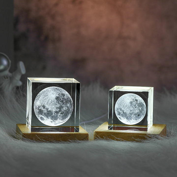 Lisslune | 3D Crystal Cube Moon Nightlight