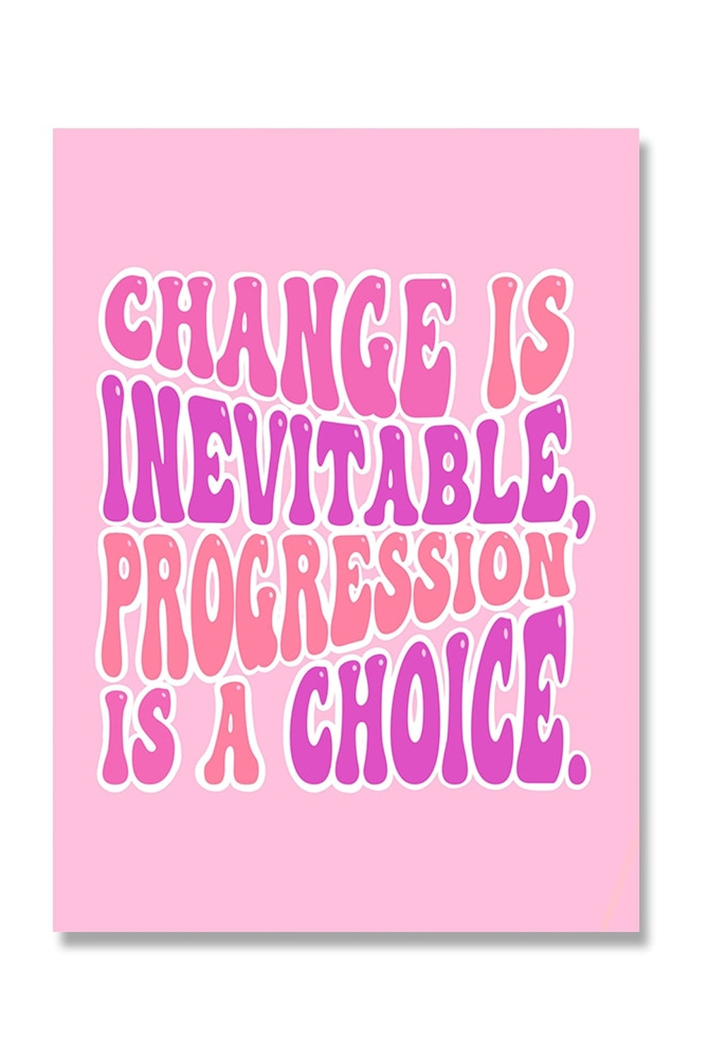 Lisslune | Pink Abstract Canvas Poster
