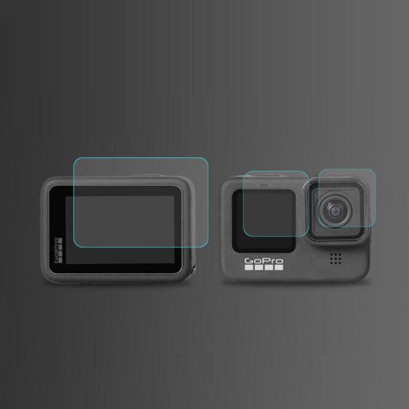 Lisslune | GoPro Hero 9 Black Ultimate Lens and Screen Protection Kit with Triple Tempered Glass Protective Films