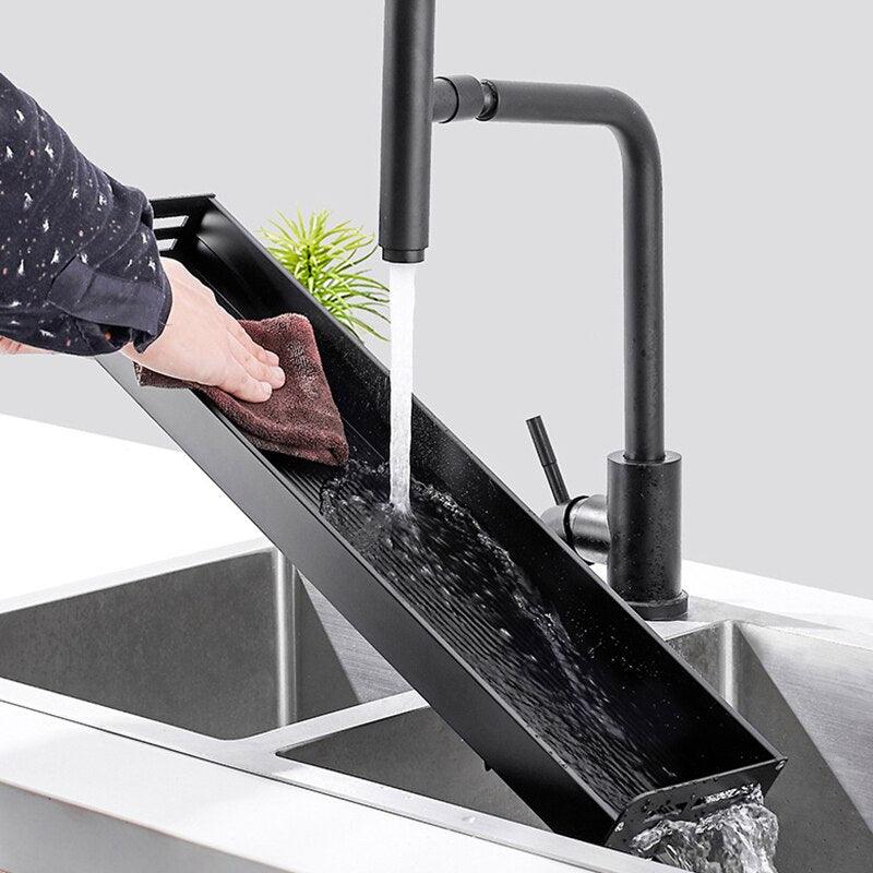 Lisslune | Elegant multifunctional aluminum storage rack with stylish hooks