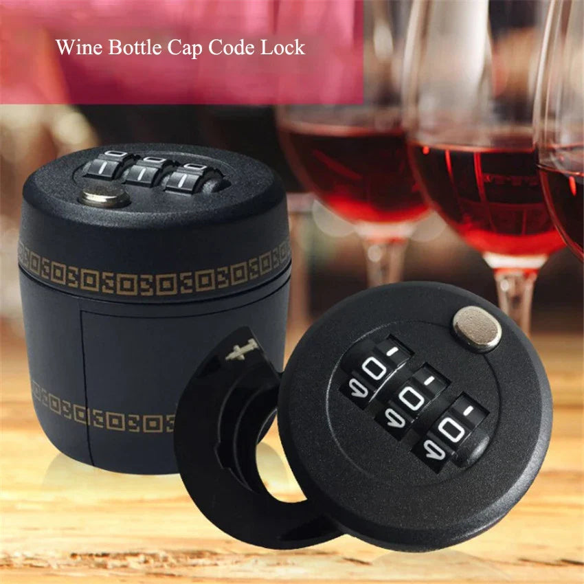 Lisslune | Drink Safe Reusable Childproof Password Lock Wine Bottle Stopper