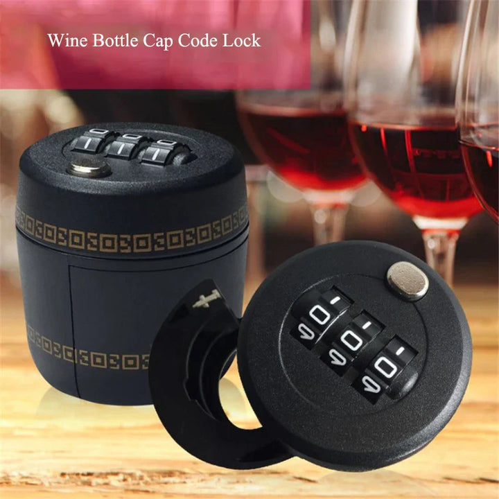 Lisslune | Drink Safe Reusable Childproof Password Lock Wine Bottle Stopper