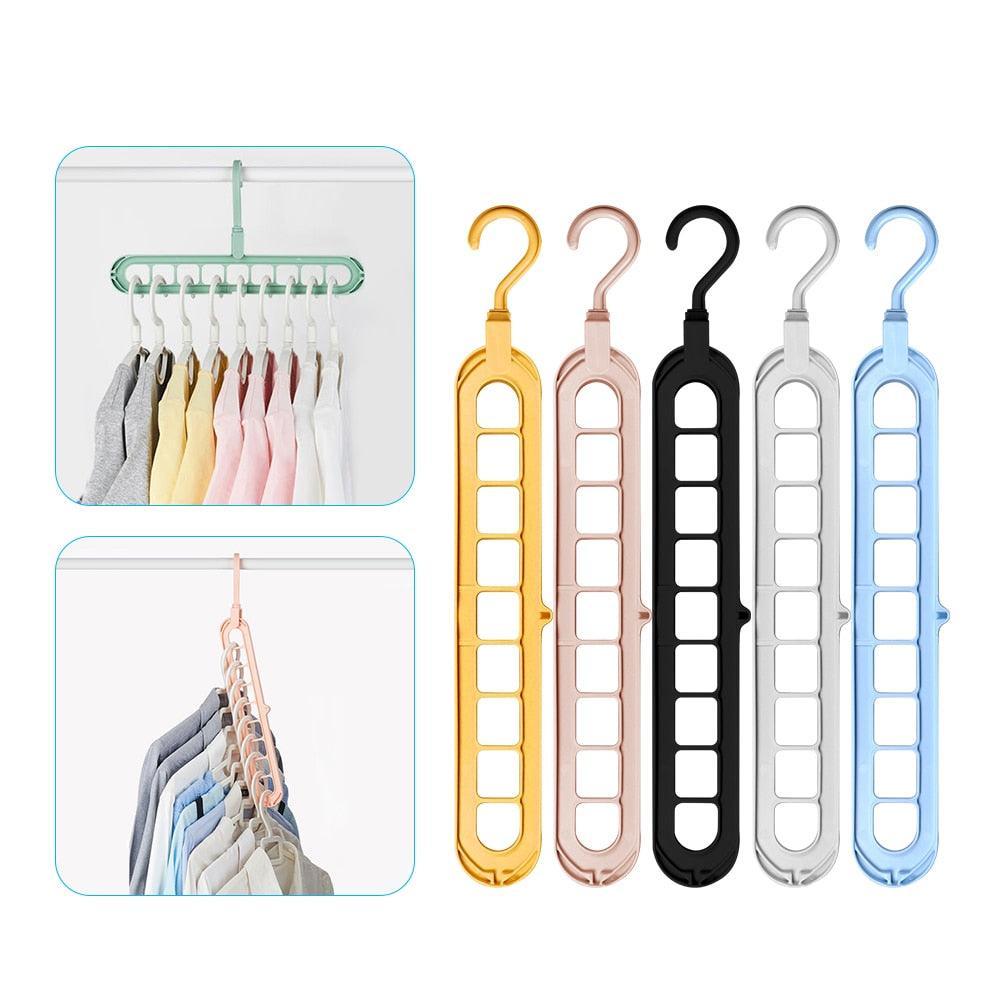 Lisslune | Chic circular 9-hole plastic closet organizer