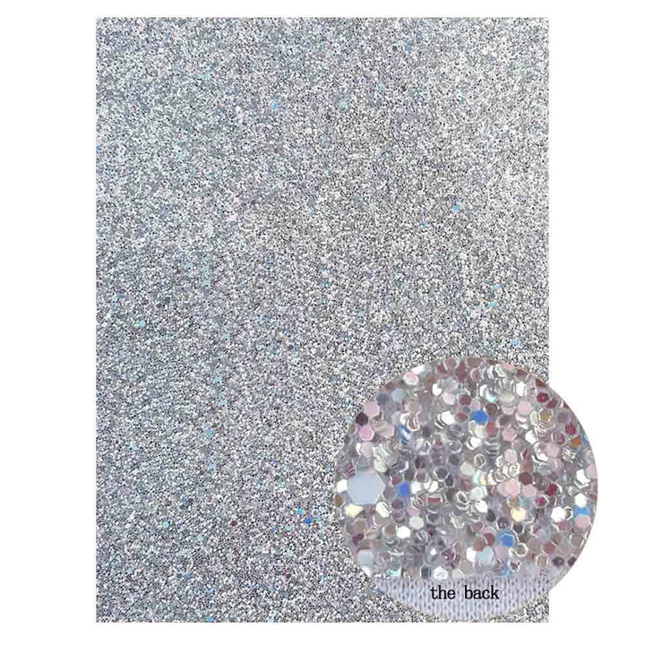 Lisslune | Glamorous Golden Purple Chunky Glitter Synthetic Leather Sheets for Creative DIY Projects