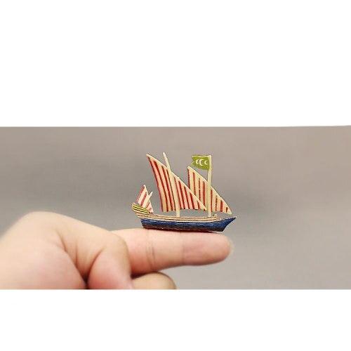 Lisslune | Nautical Charm: Exquisite Handcrafted Sailboat Sculpture