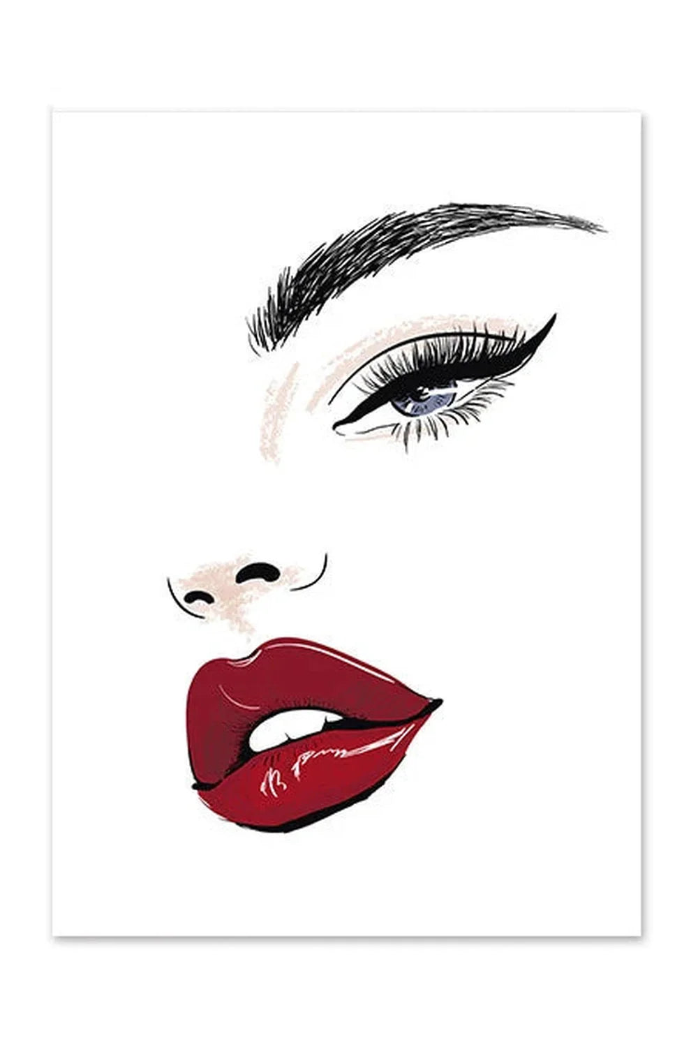 Lisslune | Lip Canvas Poster