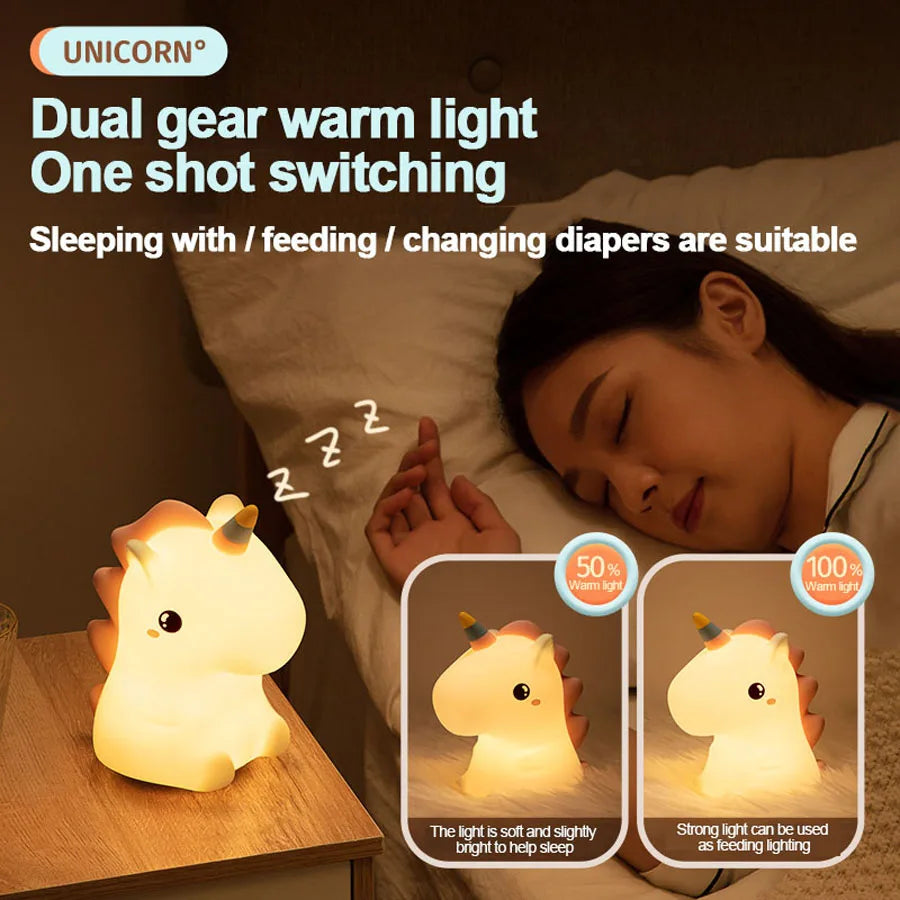Lisslune | Dreamy Unicorn Soft LED Bedroom Led Lamp