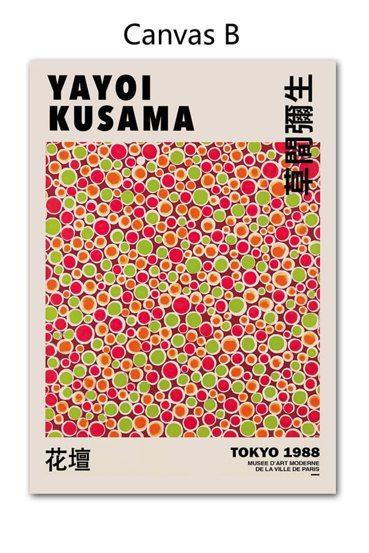 Lisslune | Kusama Artwork Canvas Poster