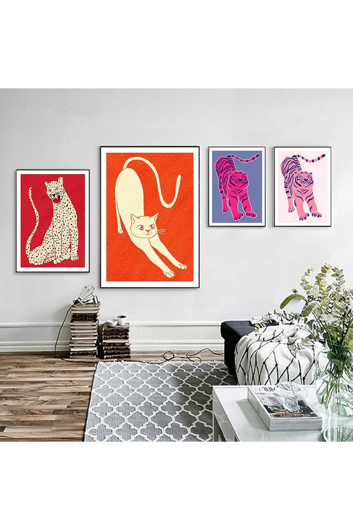 Lisslune | Tiger Art Canvas Poster