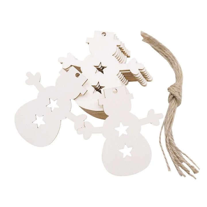 Lisslune | Wooden Christmas Tree Decorations (10 pieces)