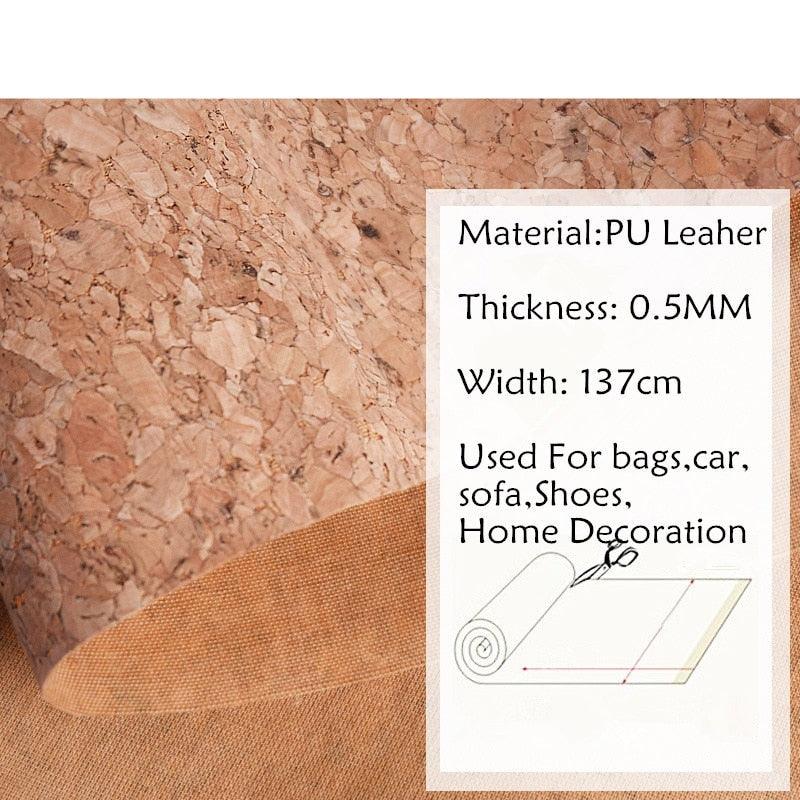 Lisslune | Natural Cork & Synthetic Leather DIY Fabric Kit - Custom Sizes for Every Project