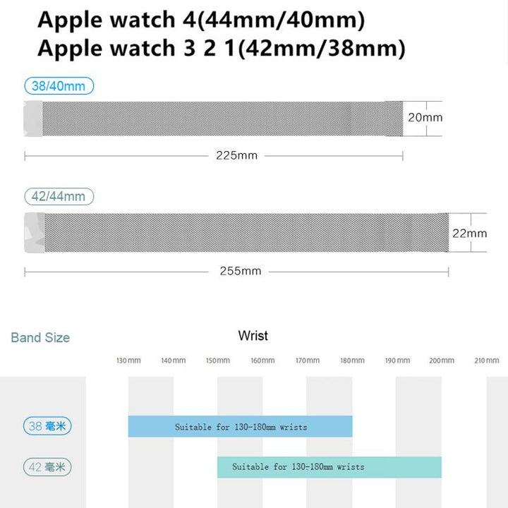 Lisslune | Milanese Watch Band for Apple Watch