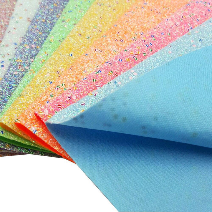 Lisslune | Glamorous Glitter Synthetic Leather Sheets for Creative Crafting Adventures!