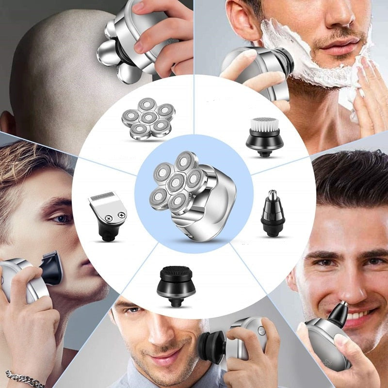 Lisslune | TitanEdge – 6-in-1 Shaver for Face & Head