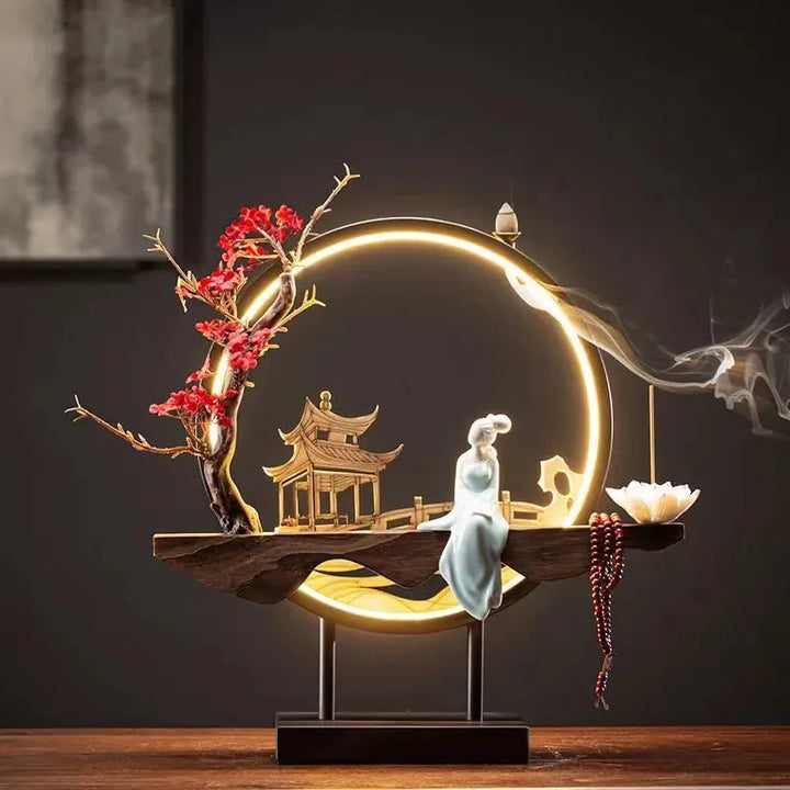 Lisslune | Zen Serenity Waterfall Backflow Incense Burner