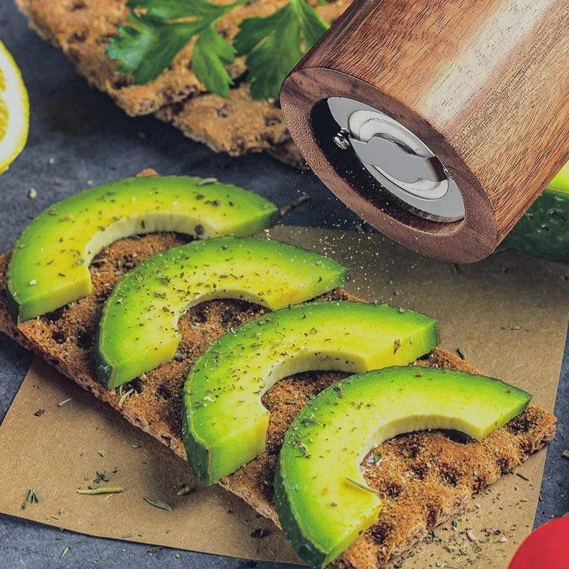 Lisslune | Elegant Acacia Wood Spice Mill Duo - Premium Kitchen Spice Mill