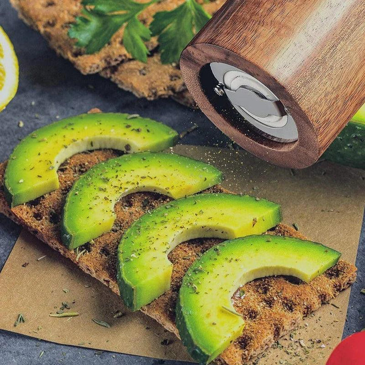 Lisslune | Elegant Acacia Wood Spice Mill Duo - Premium Kitchen Spice Mill