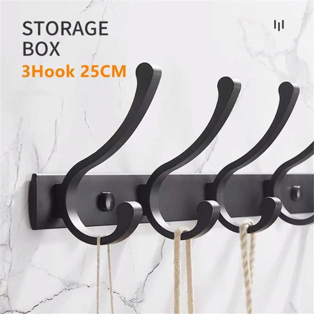 Lisslune | Chic Wall Mounted Storage Organizer with Hooks and Shelf - Slim Home Organization Solution
