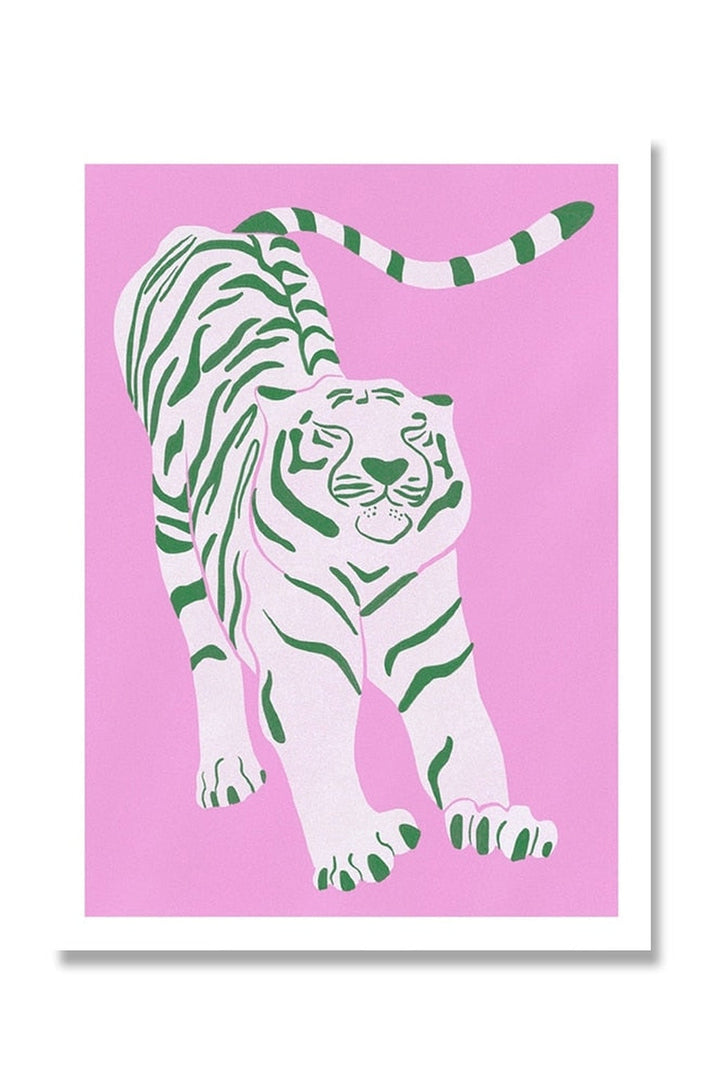 Lisslune | Tiger Art Canvas Poster
