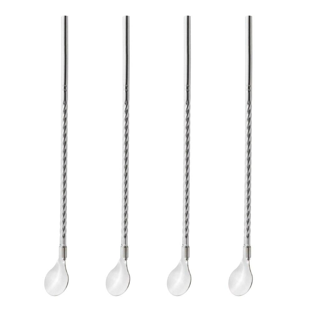 Lisslune | Stainless Steel Straw Spoon (4 pieces)